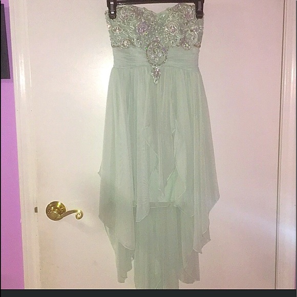 mint green semi formal dresses